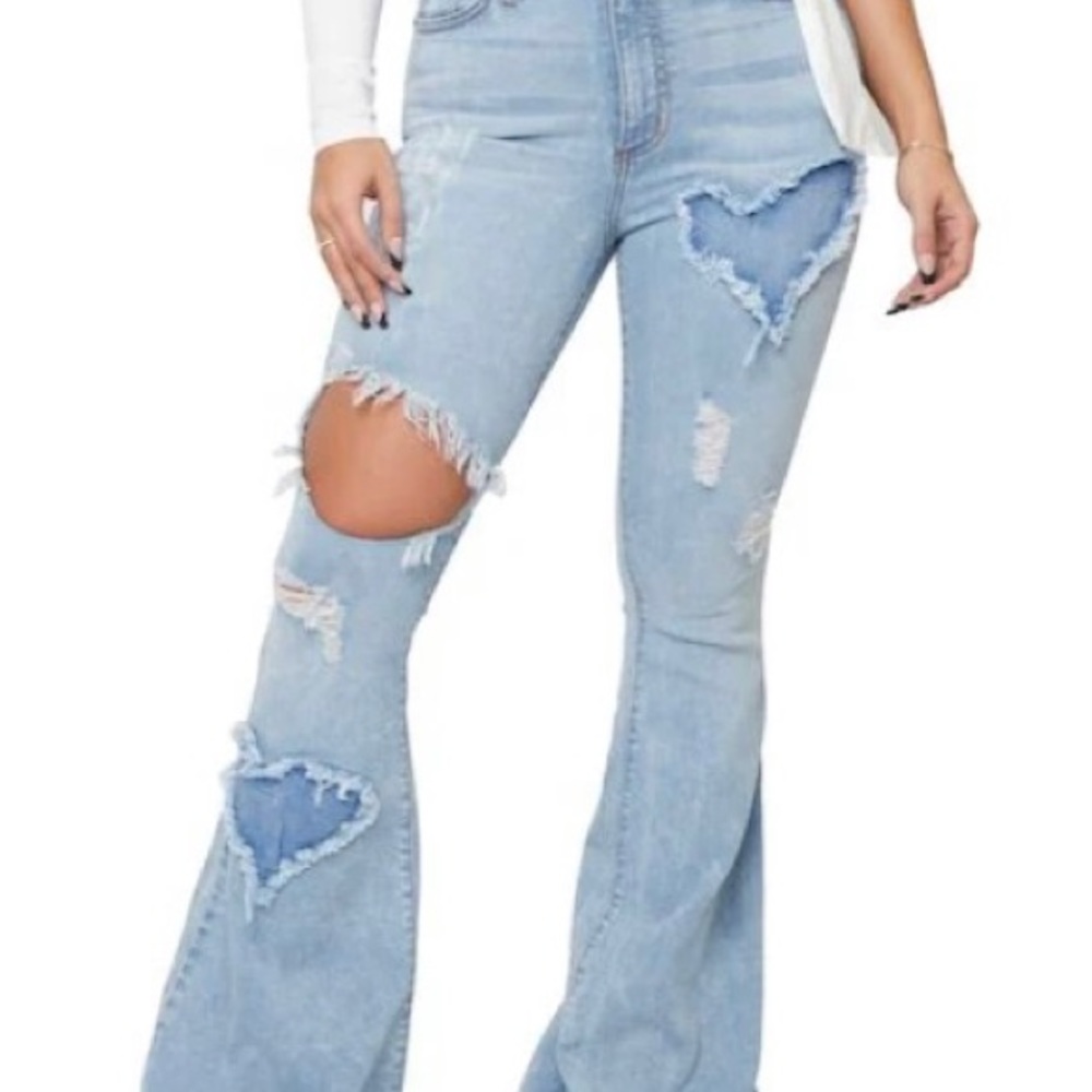 GJG DENIM Los Angeles XOXO Flare Jeans